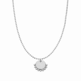 Personalised Diamand Cut Adjuster Star Necklace PSCDCADJ3061