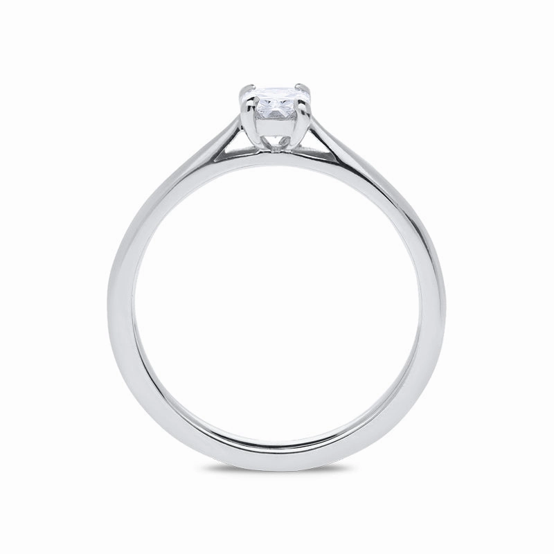 Phoenix Cut Platinum 0.44ct Diamond Solitaire Ring