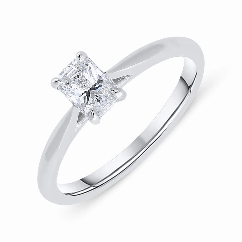 Phoenix Cut Platinum 0.44ct Diamond Solitaire Ring