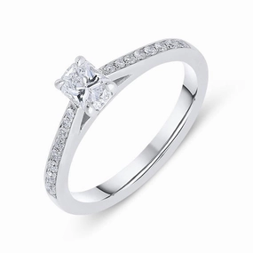 Phoenix Cut Platinum 0.54ct Diamond Ring