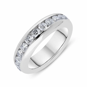 Picchiotti 18ct White Gold 1.61ct Diamond Full Eternity Ring D