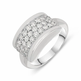 Picchiotti 18ct White Gold Diamond Pave Ring D