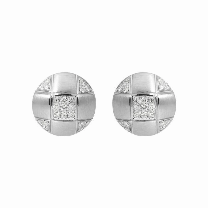 Picchiotti 18ct White Gold Diamond Stud Earrings D
