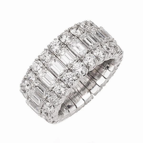 Picchiotti Xpandable 18ct White Gold 15.72ct Diamond Eternity Ring