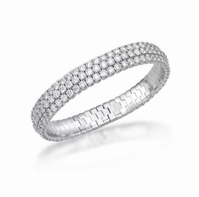 Picchiotti Xpandable 18ct White Gold 25.76ct Diamond Tennis Bracelet