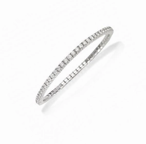 Picchiotti Xpandable 18ct White Gold 3.54ct Diamond Tennis Bracelet