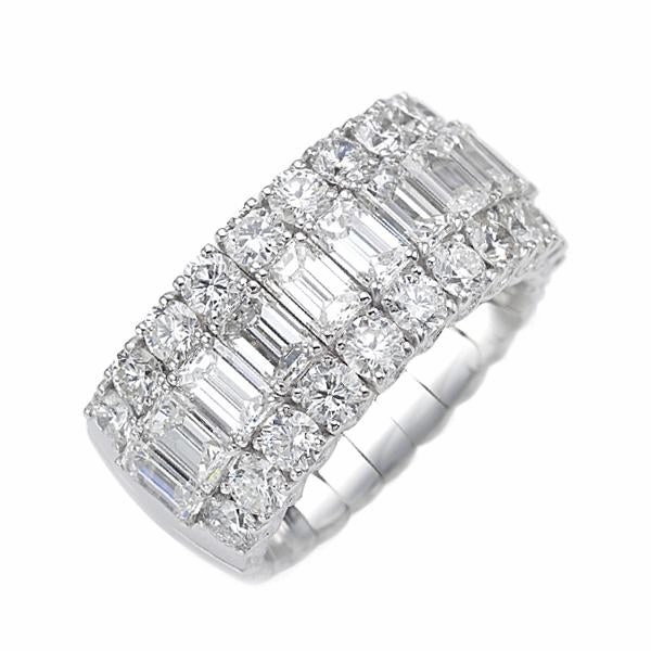 Picchiotti Xpandable 18ct White Gold 4.85ct Diamond Half Eternity Ring