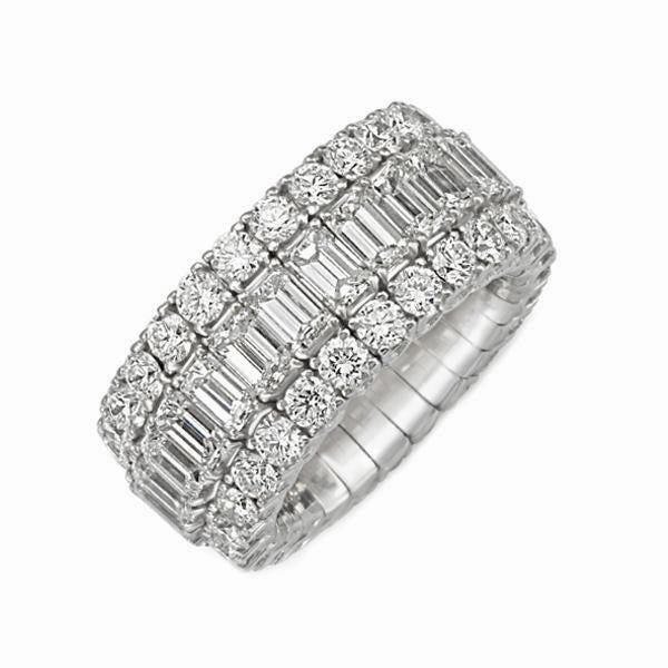 Picchiotti Xpandable 18ct White Gold 8.64ct Diamond Eternity Ring