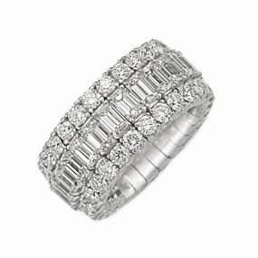 Picchiotti Xpandable 18ct White Gold 8.64ct Diamond Eternity Ring
