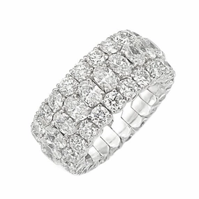 Picchiotti Xpandable Platinum 9.32ct Diamond Eternity Ring