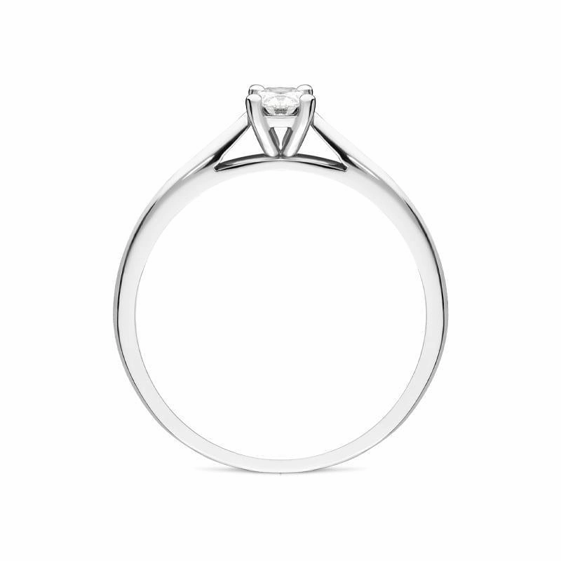 Platinum 0.20ct Diamond Brilliant Cut Solitaire Ring