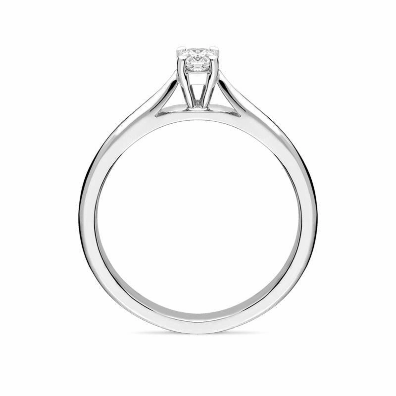 Platinum 0.20ct Diamond Solitaire Ring