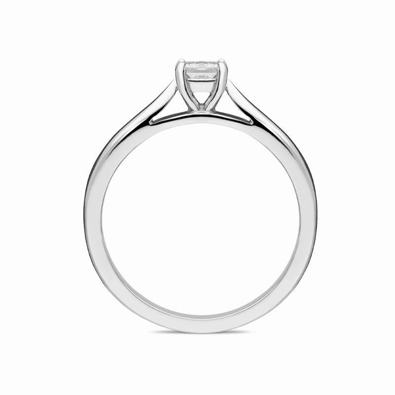 Platinum 0.25ct Diamond Princess Cut Solitaire Ring
