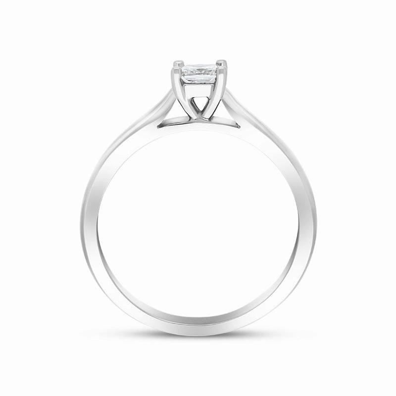 Platinum 0.25ct Diamond Princess Cut Solitaire Ring