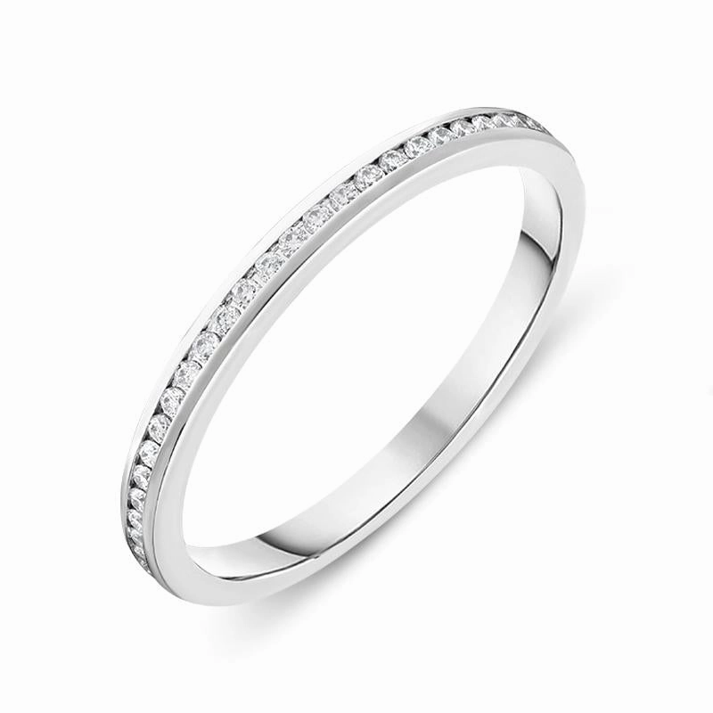 Platinum 0.27ct Diamond Wedding Eternity Ring