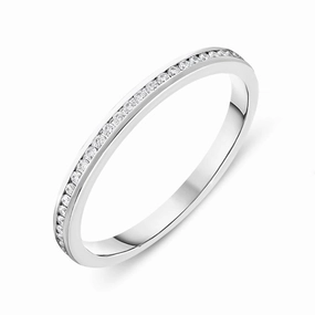 Platinum 0.27ct Diamond Wedding Eternity Ring