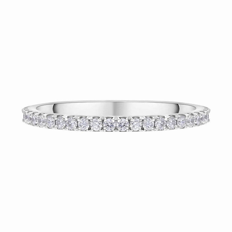 Platinum 0.30ct Diamond Brilliant Cut 3/4 Eternity Ring D