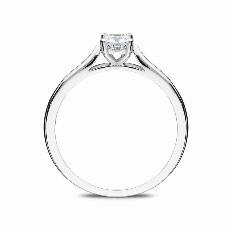 Platinum 0.30ct Diamond Brilliant Cut Solitaire Ring
