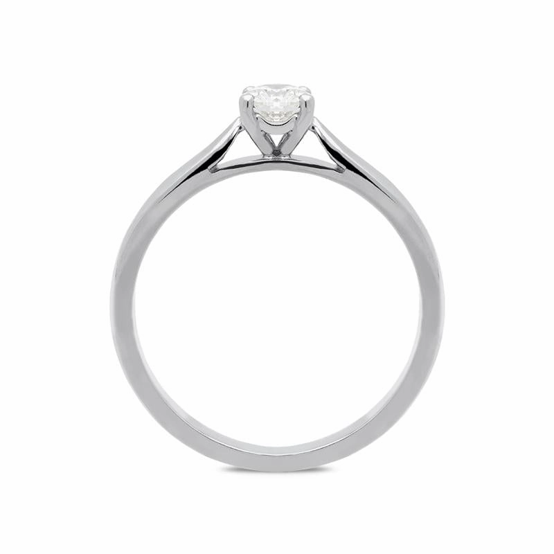 Platinum 0.33ct Diamond Brilliant Cut Solitaire Ring