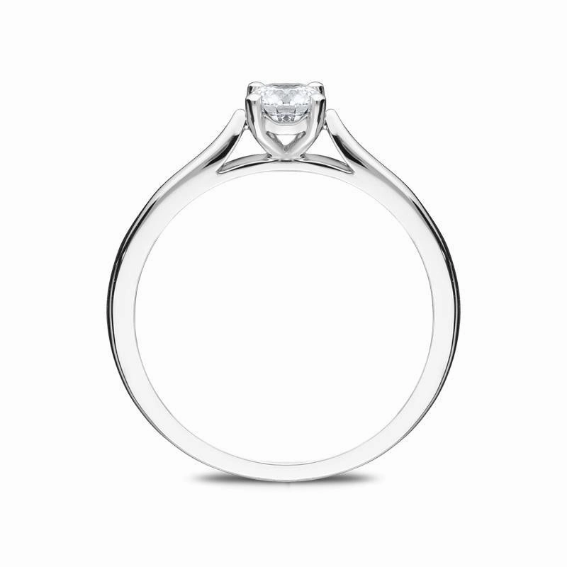 Platinum 0.33ct Diamond Solitaire Ring