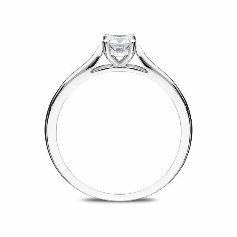 Platinum 0.33ct Diamond Solitaire Ring