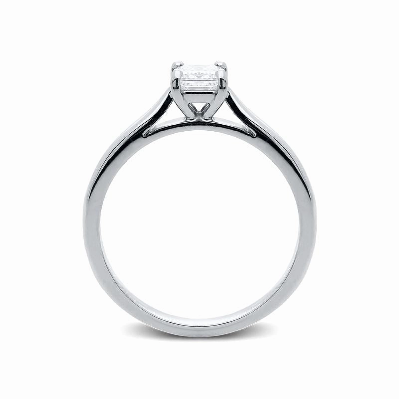 Platinum 0.34ct Diamond Princess Cut Solitaire Engagement Ring