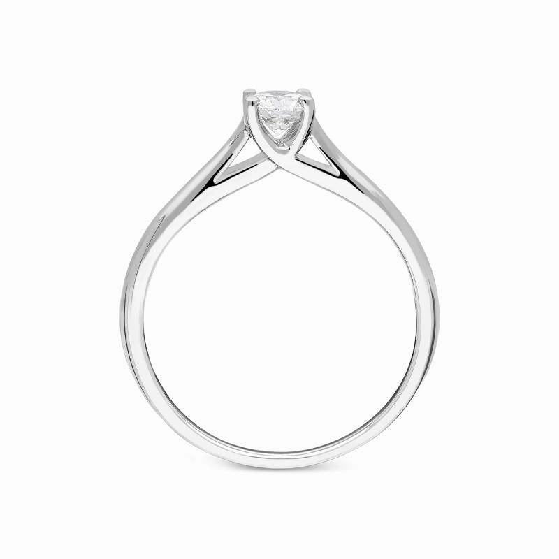 Platinum 0.34ct Diamond Solitare Ring