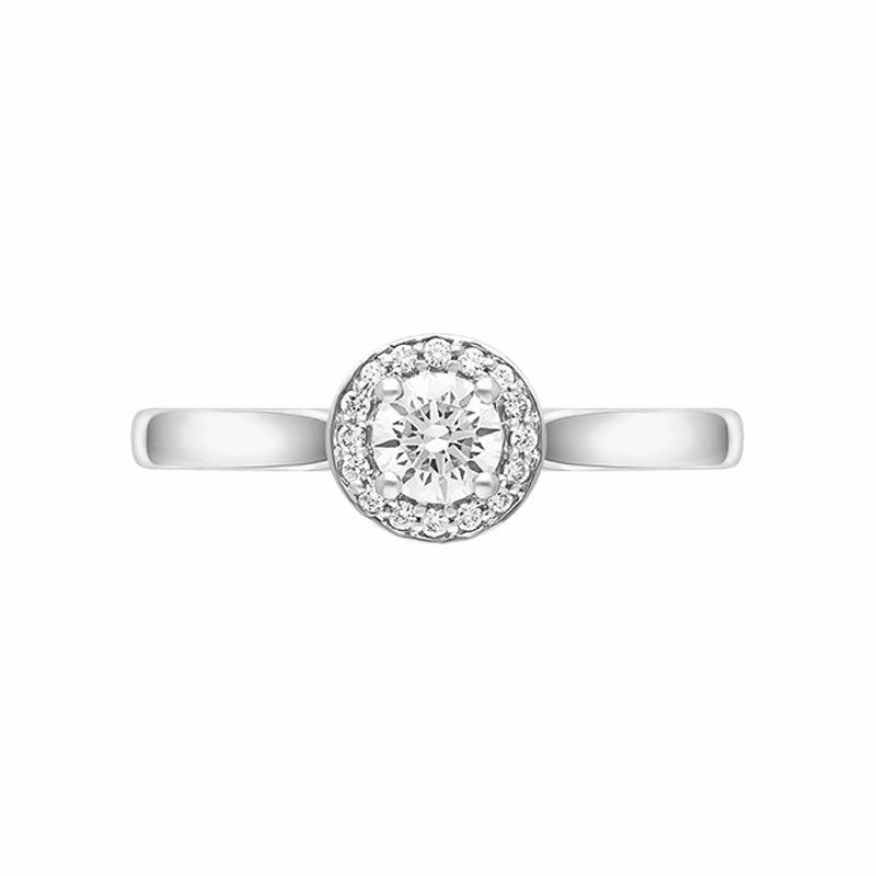 Platinum 0.37ct Diamond Pave Cluster Ring