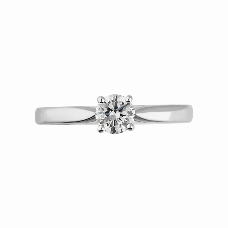 Platinum 0.40ct Diamond Brilliant Cut Solitaire Ring