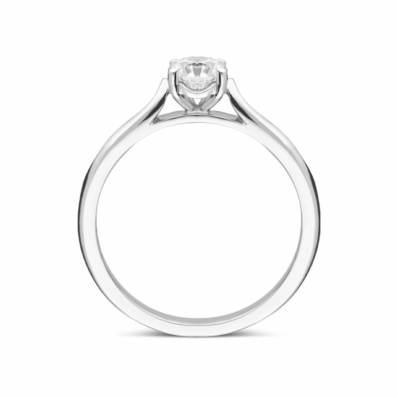 Platinum 0.40ct Diamond Brilliant Cut Solitaire Ring