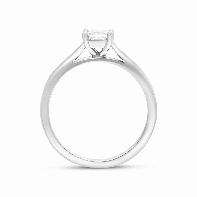 Platinum 0.40ct Diamond GIA Certified Princess Cut Solitaire Ring