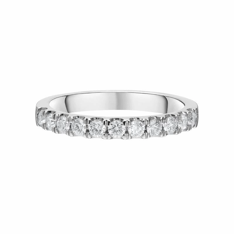 Platinum 0.40ct Diamond Half Eternity Ring