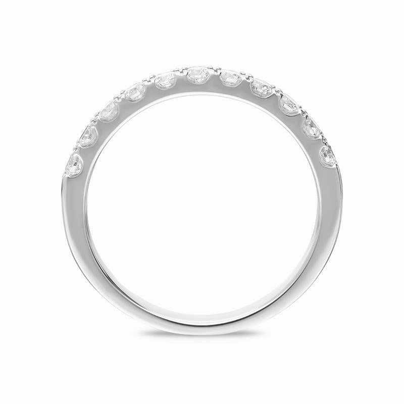 Platinum 0.40ct Diamond Half Eternity Ring