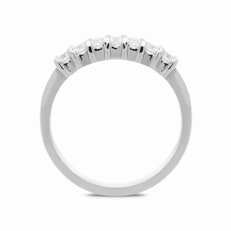 Platinum 0.46ct Diamond Wedding Half Eternity Ring