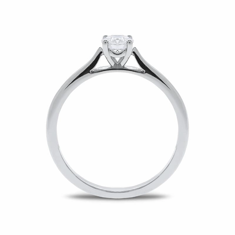 Platinum 0.50ct Diamond Brilliant Cut Solitaire Ring