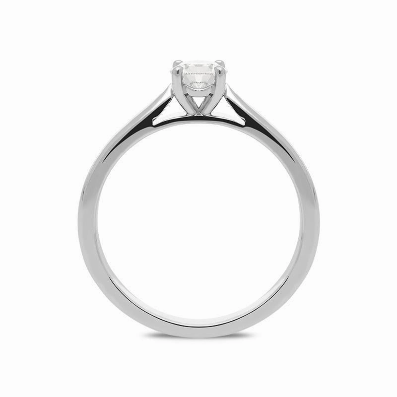 Platinum 0.50ct Diamond Brilliant Cut Solitaire Ring