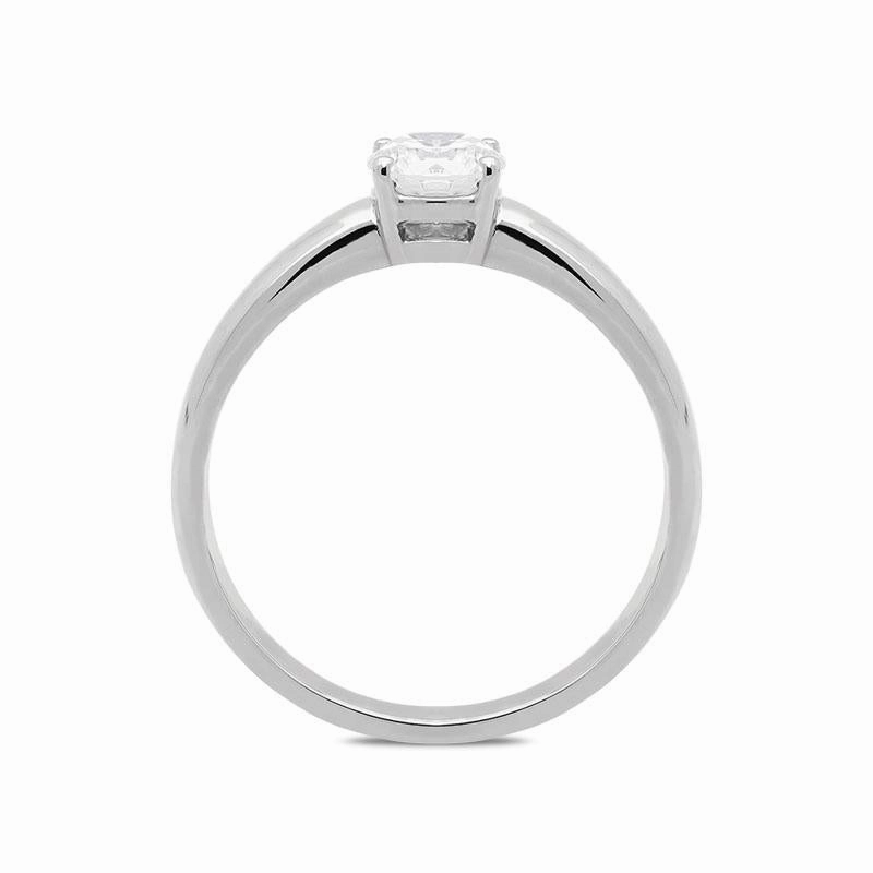Platinum 0.53ct Diamond Brilliant Cut Solitaire Ring D