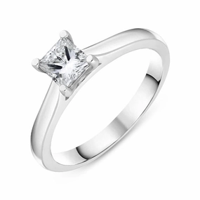 Platinum 0.58ct Diamond Solitare Ring