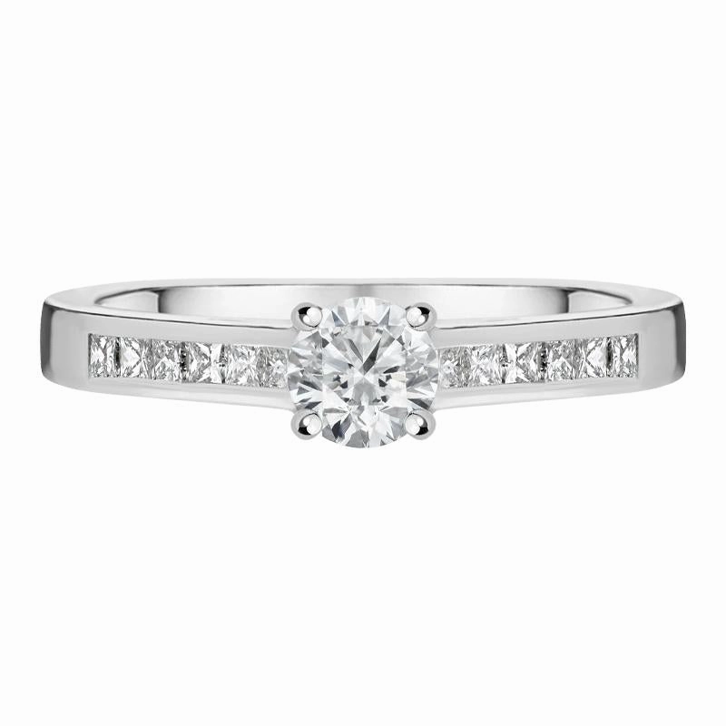Platinum 0.68ct Diamond Brilliant Cut Ring