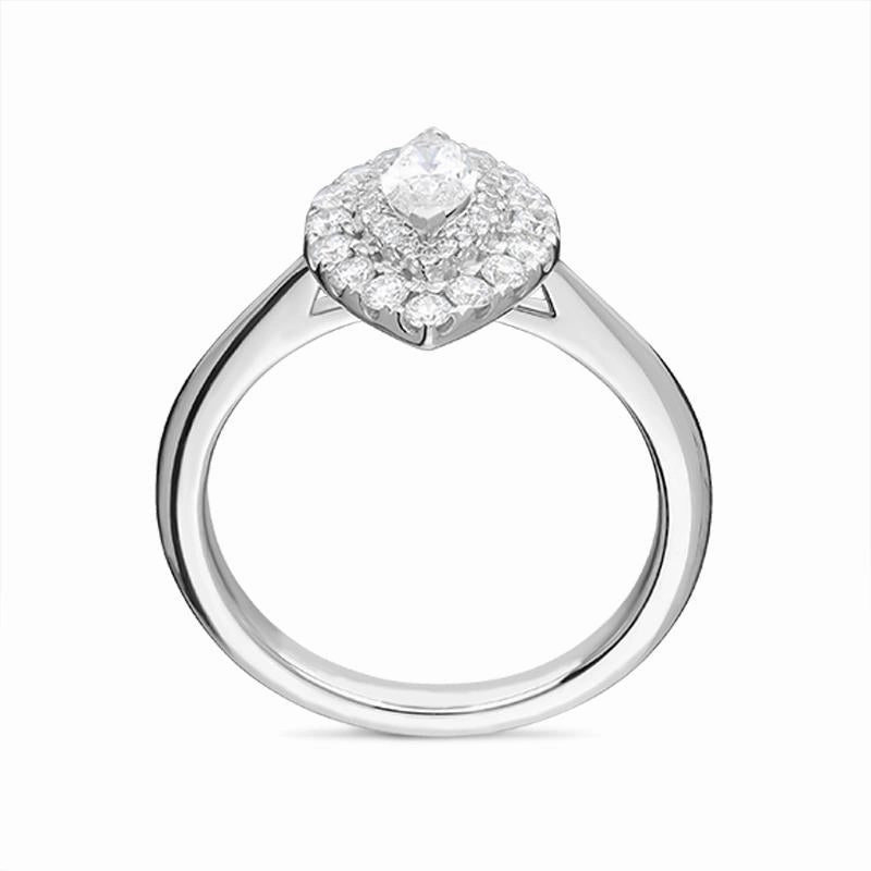 Platinum 0.72ct Diamond Marquise Ring