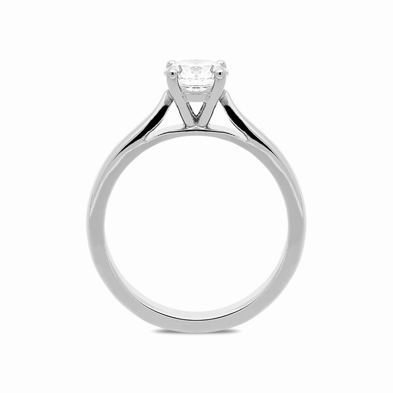 Platinum 0.73ct Diamond Brilliant Cut Solitaire Ring