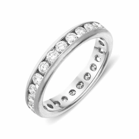 Platinum 0.75ct Diamond Channel Set Eternity Ring