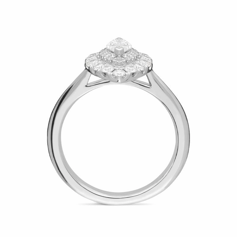 Platinum 0.75ct Diamond Marquise Ring