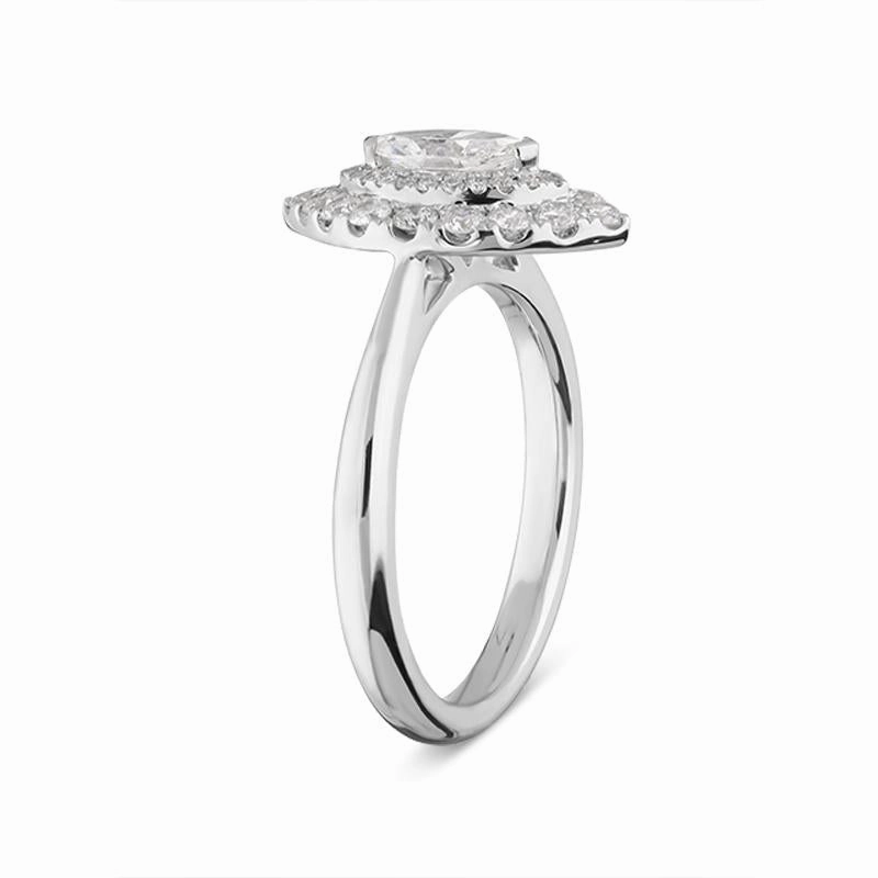 Platinum 0.75ct Diamond Marquise Ring