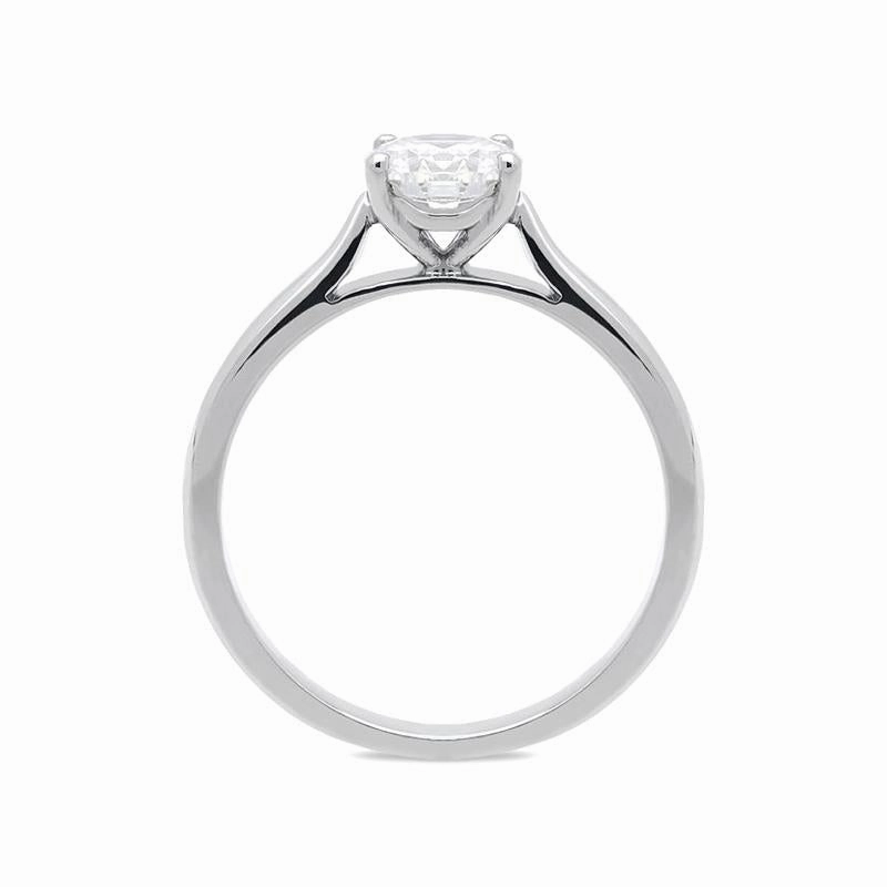 Platinum 0.80ct Diamond Brilliant Cut Solitaire Ring