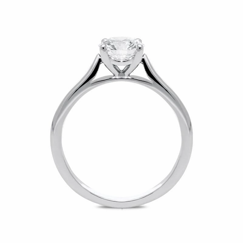 Platinum 0.80ct Diamond Brilliant Cut Solitaire Ring