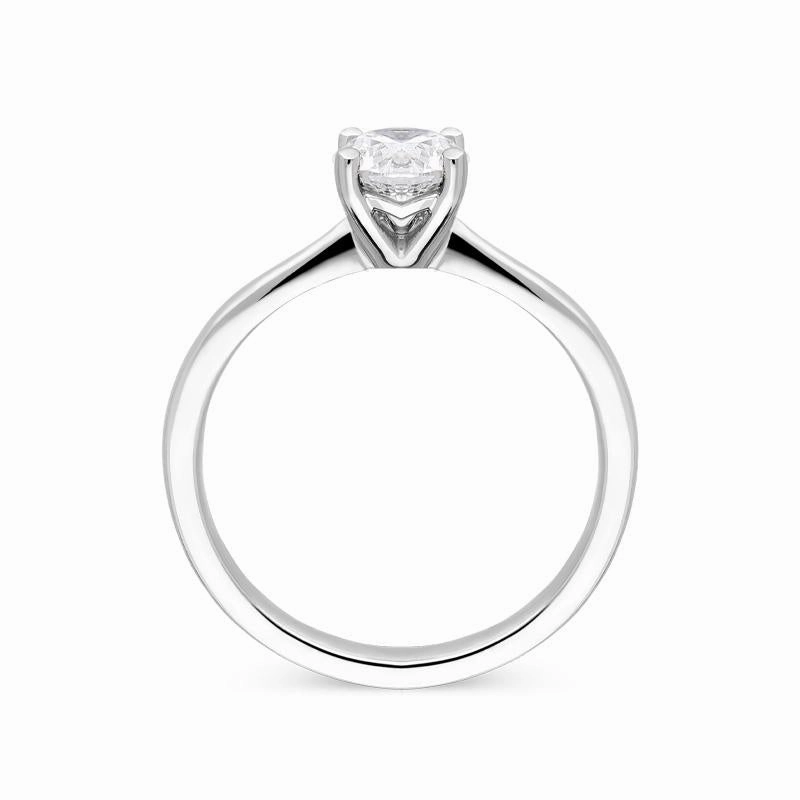 Platinum 0.80ct Diamond Solitare Ring