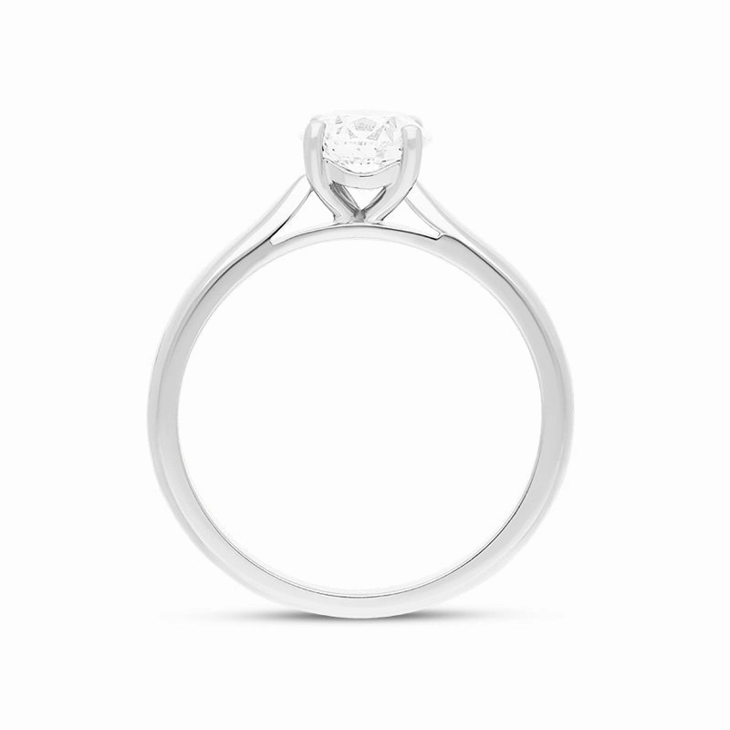 Platinum 1.01ct Diamond Round Brilliant Cut Solitaire Ring