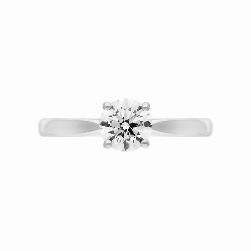 Platinum 1.01ct Diamond Round Brilliant Cut Solitaire Ring