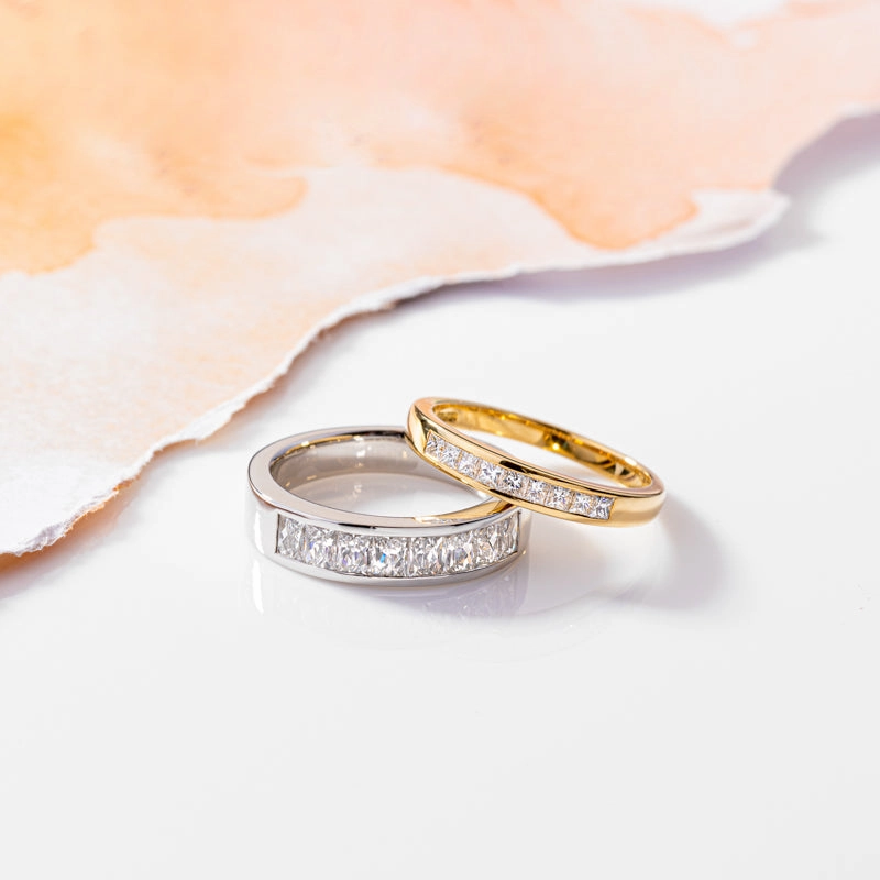 Platinum 1.16ct Diamond Channel Set Half Eternity Ring